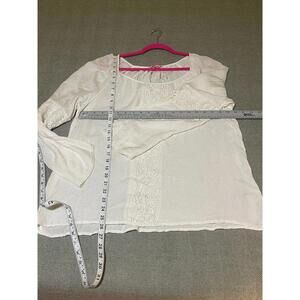 Lilly Pulitzer White Cotton Top - Size XL - Cute!